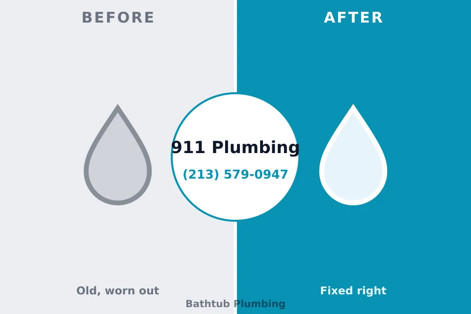 Before and after: plumbing repair East Gaffney, SC